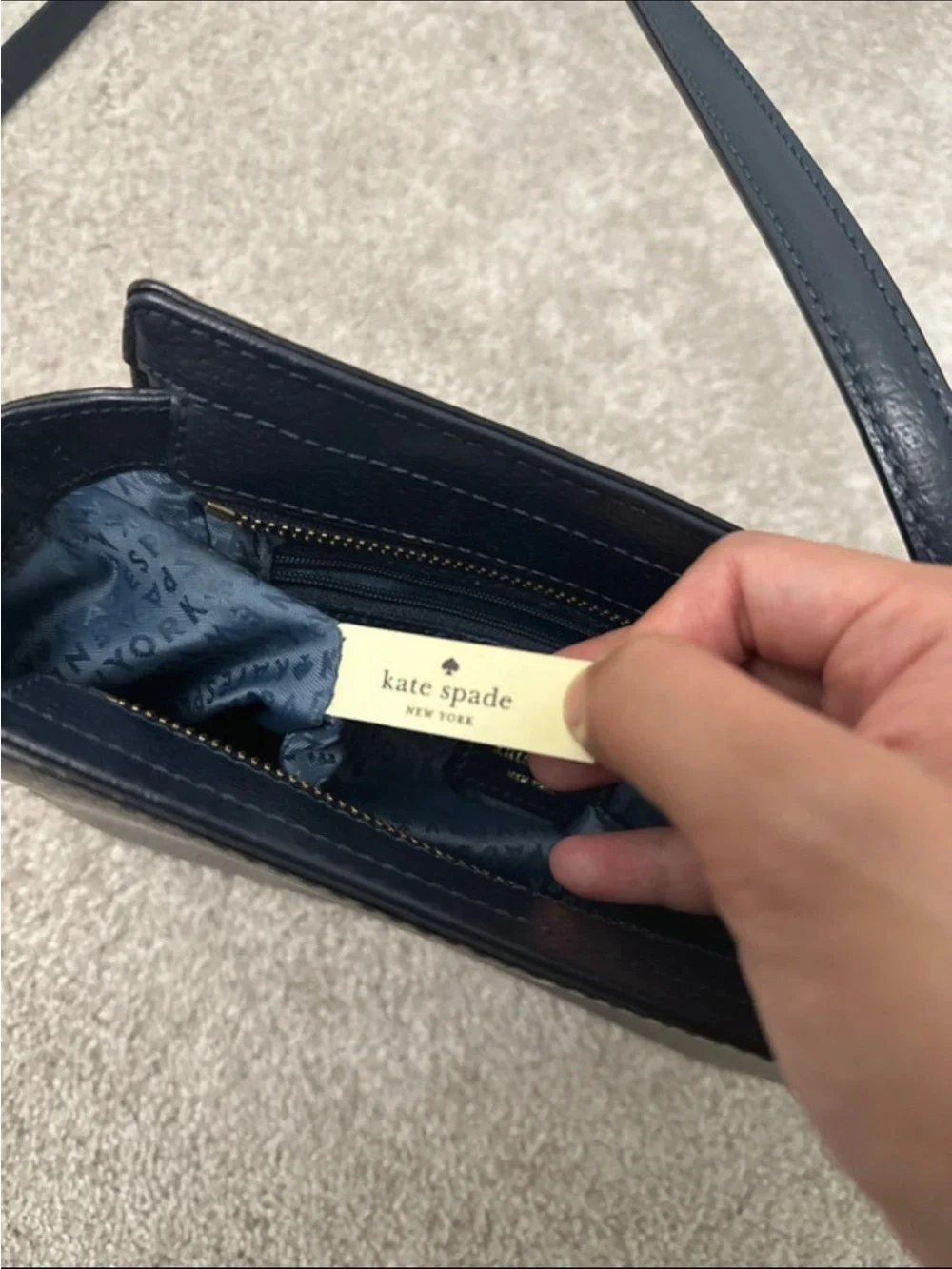 Kate Spade Navy Blue Crossbody Bag